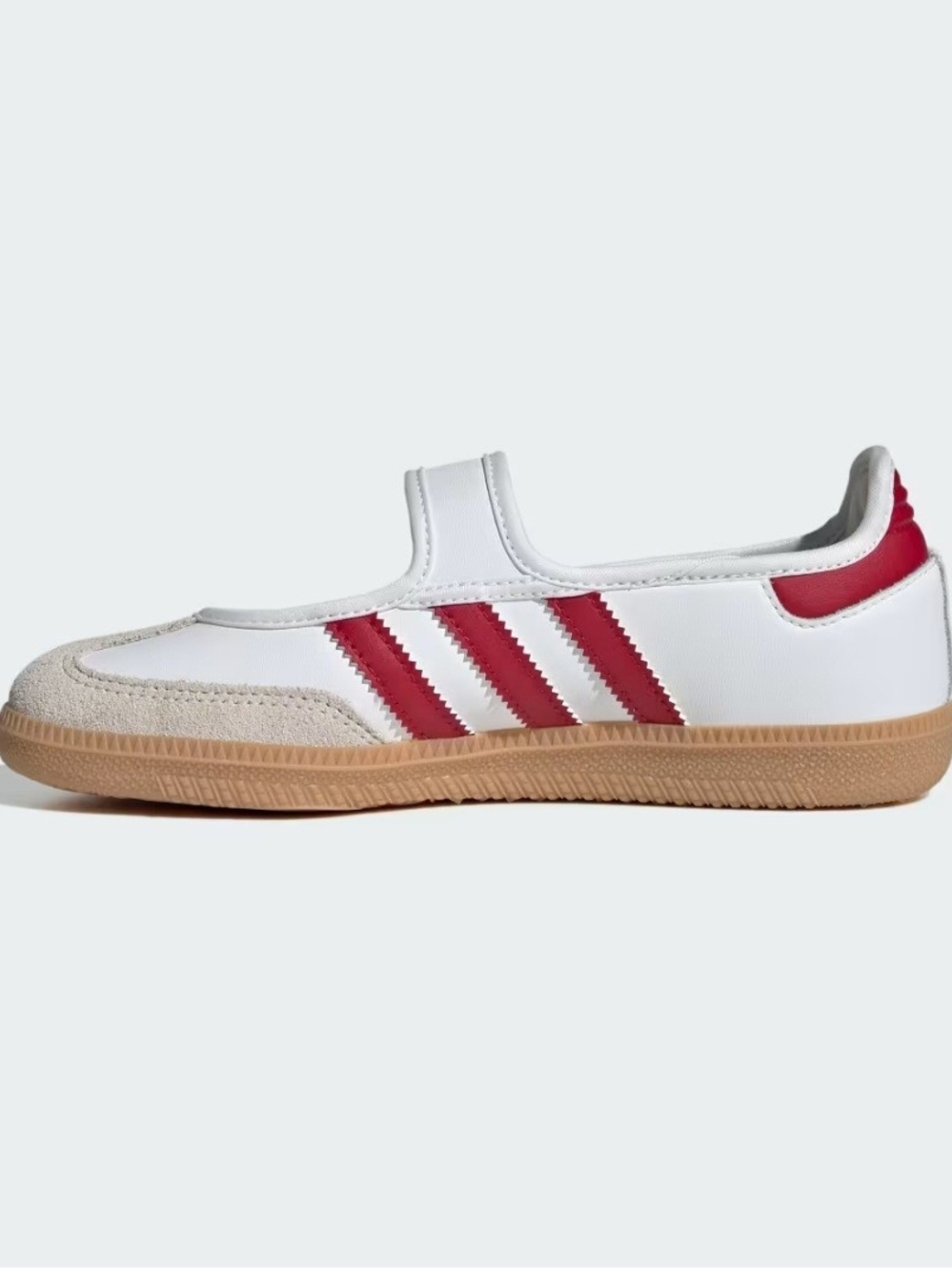adidas White and Pink Women's Mary Jane Sneakers - Picture 3 of 9